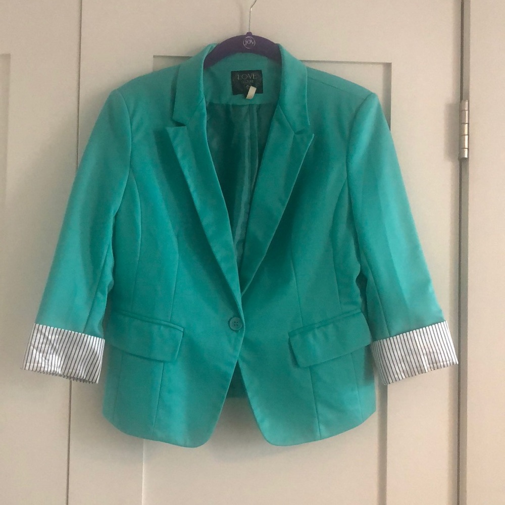 Teal blazer